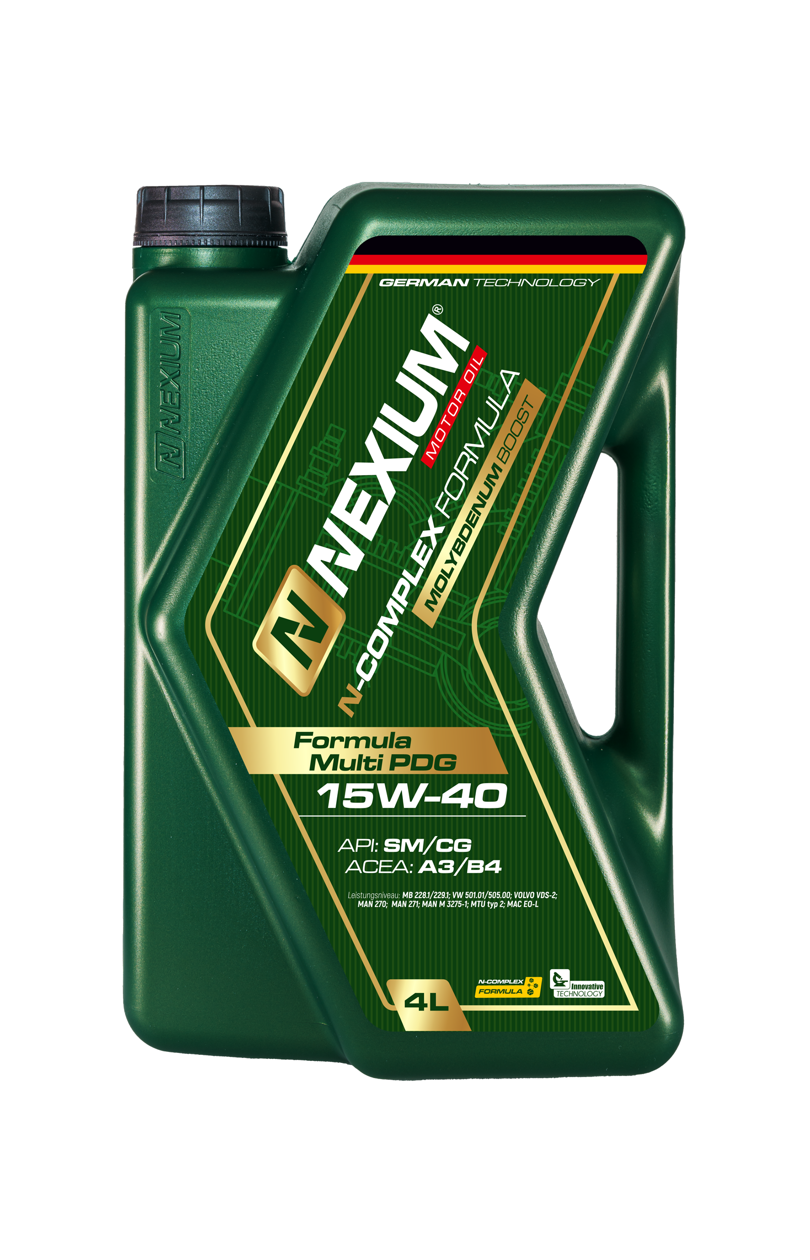 NEXIUM  FORMULA MULTI PDG  SM SL CG 4 CF 4 15W40 4L copy